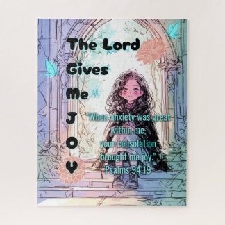 The Lord Gives Me Joy - Christian Retro Anime Legpuzzel