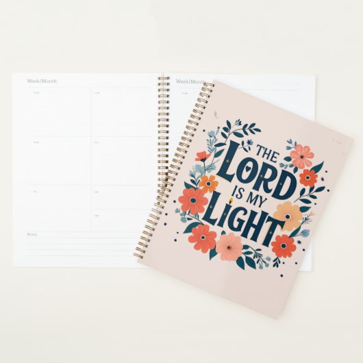 The Lord is My Light Planner  (Devant avec enveloppe)