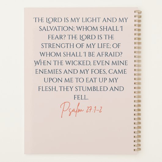 The Lord is My Light Planner  (Dos)