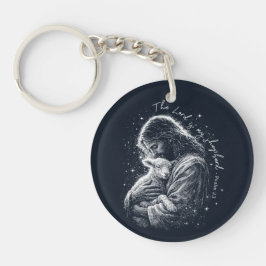 The Lord is my Shepard. Psalm 23. Acrylic Keychain
