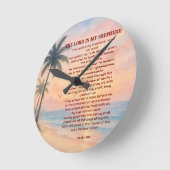 The Lord Is My Shepherd Psalm 23 Sunset Beach  Ronde Klok (Hoek)