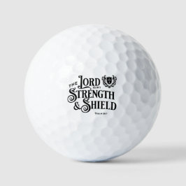 The Lord is my Strength & Shield Royalty  Golfballen