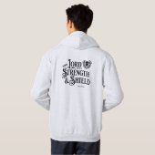 The Lord is my Strength & Shield Royalty  Hoodie (Achterkant volledig)