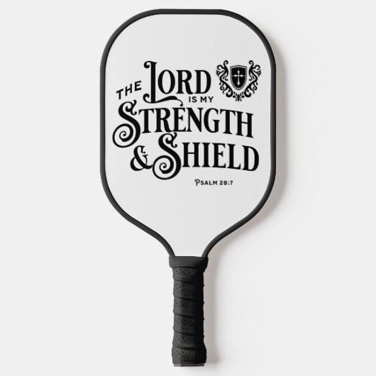 The Lord is my Strength & Shield Royalty Pickleball Paddle (Voorkant)