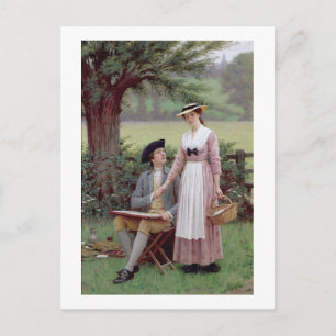 The Lord of Burleigh, Tennyson, 1919 (olie op canv Briefkaart