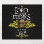 The Lord of the Drinks Beer Sparkling Wijnetiket (Enkel label)