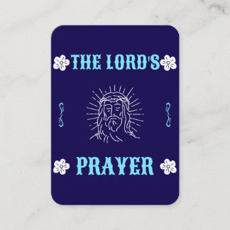 The Lord’s Prayer – Traditional Prayer Card Plaatskaartje