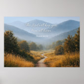 The Lord Will Keep You Psalm 121 Christian Poster (Voorkant)