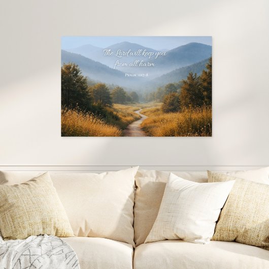 The Lord Will Keep You Psalm 121 Christian Poster
