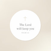 The Lord Will Keep You – Psalm 121 Scripture Ronde Sticker