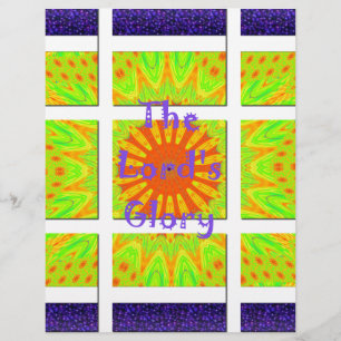 The Lord's Glory: Prachtige verbazingwekkende kleu Briefhoofd Sjabloon