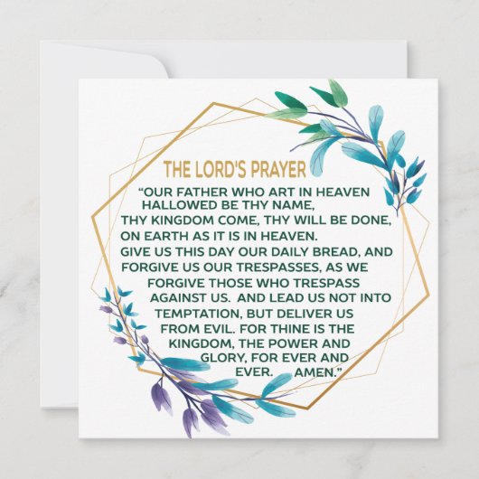 The Lord's Prayer (Voorkant)