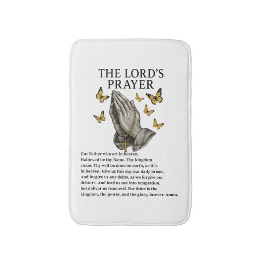The Lord's Prayer Badmat (Voorkant Verticaal)