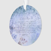 The Lord's Prayer -  Blue Ornament (voorkant)