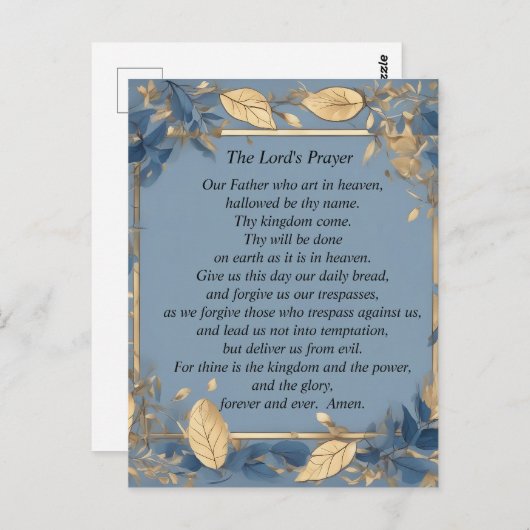 The Lord's Prayer Briefkaart (Voorkant / Achterkant)