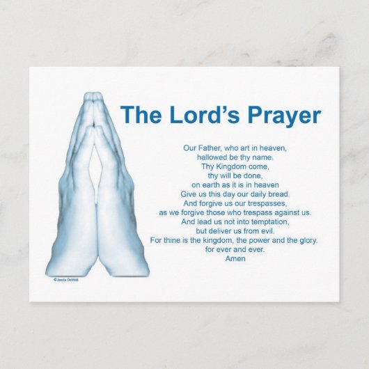 The Lords Prayer Briefkaart (Voorkant)
