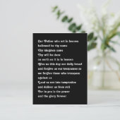 The Lord's Prayer Briefkaart (Staand voorkant)
