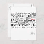 The Lords Prayer Briefkaart (Voorkant / Achterkant)