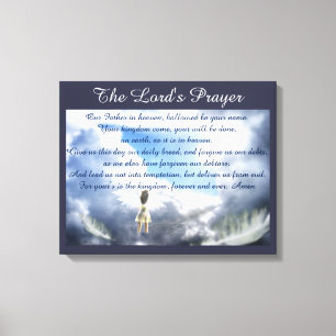 The Lord's Prayer Canvas Afdruk