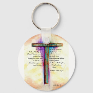 The Lord's Prayer Cross Sleutelhanger