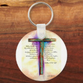 The Lord's Prayer Cross Sleutelhanger (Voorkant)