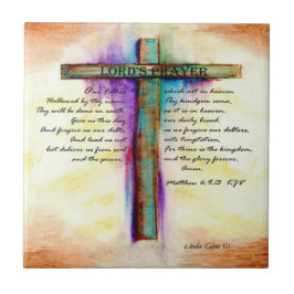 The Lord's Prayer Cross Tegeltje