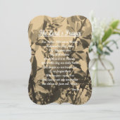 The Lords Prayer Feestdagenkaart (Staand voorkant)