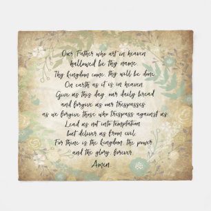 The Lord's Prayer Fleece Deken