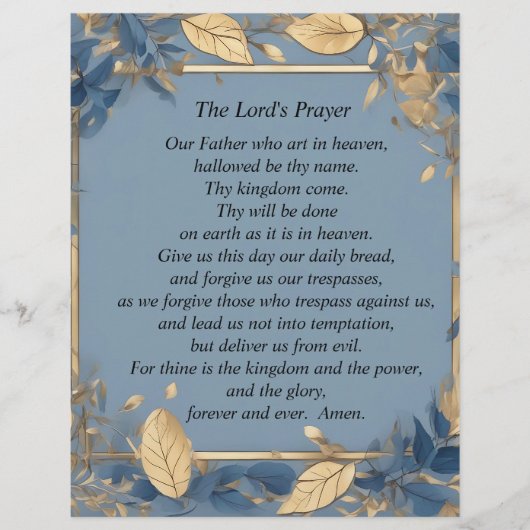 The Lord's Prayer Flyer (Voorkant)