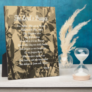 The Lords Prayer Fotoplaat