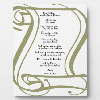 The Lords Prayer Fotoplaat