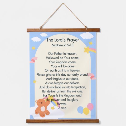 The Lord's Prayer Hangend Wandkleed (Voorkant)
