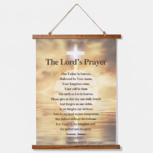 The Lord's Prayer Hangend Wandkleed