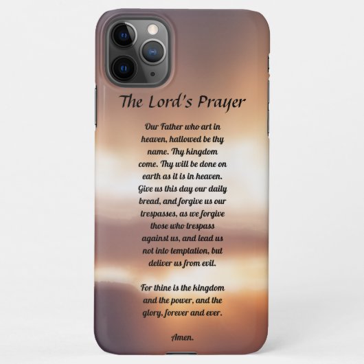 The Lord's Prayer iPhone Case iPhone Hoesje (Achterkant)