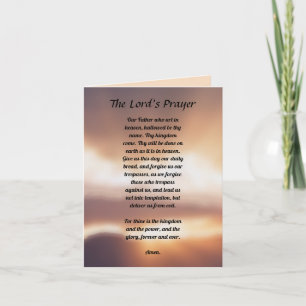 The Lord's Prayer Kaart