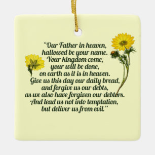 The Lords Prayer Keramisch Ornament