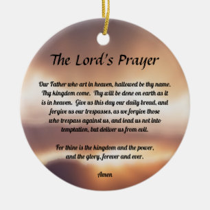 The Lord's Prayer Keramisch Ornament