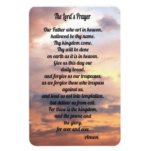 The Lord's Prayer Magneet (Verticaal)