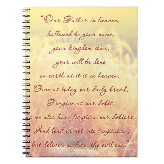 The Lord's Prayer Notitieboek (Voorkant)