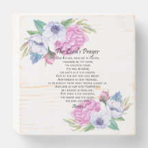The Lord's Prayer Pink Floral, van Matthew 6:9-13