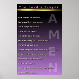 The Lord's Prayer Poster