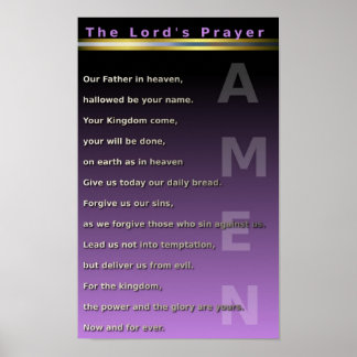 The Lord's Prayer Poster