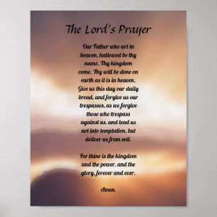 The Lord's Prayer Poster