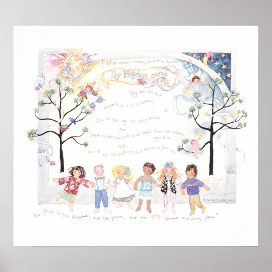 The Lord's Prayer poster print (Voorkant)