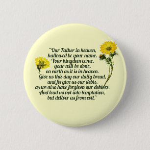 The Lords Prayer Ronde Button 5,7 Cm
