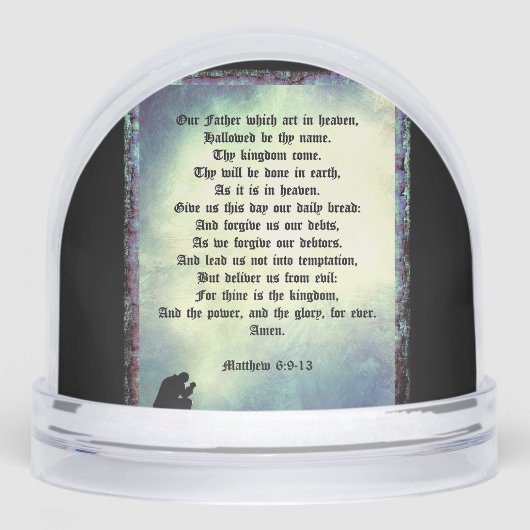 The Lord's Prayer Sneeuwbol (Voorkant)