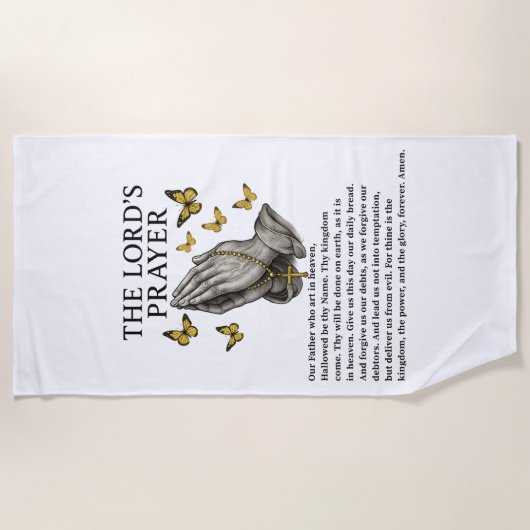 The Lord's Prayer Strandlaken (Voorkant)