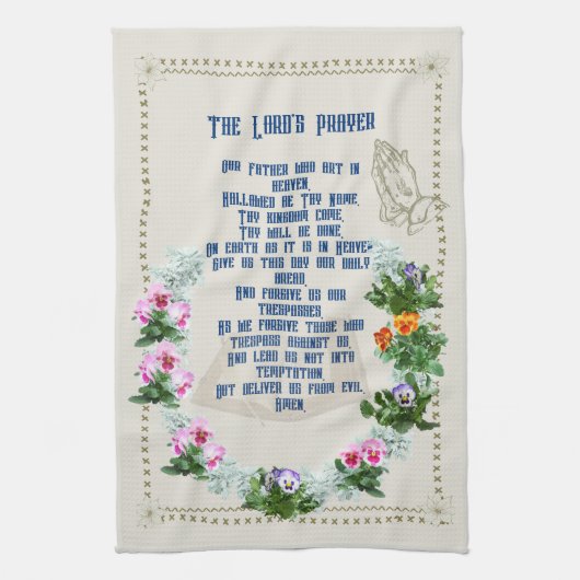 The Lord's Prayer Theedoek (Verticaal)