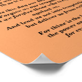 The Lord's Prayer - Traditional Version Poster (Hoek)