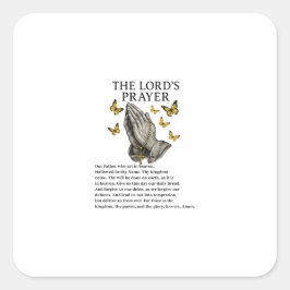 The Lord's Prayer Vierkante Sticker